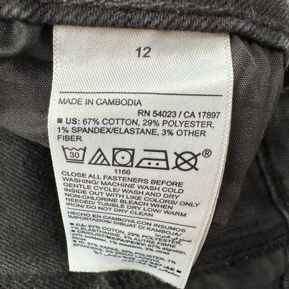 Old Navy OG Straight High-Rise Ankle Jean - Washed Black - Picture 6 of 7